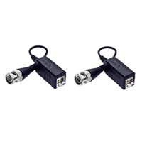 VIDEOBALUN SPINA BNC IN ZINCO CON 9CM DI CAVO~2PIN INNESTO RAPIDO,PREZZO PER COPPIA